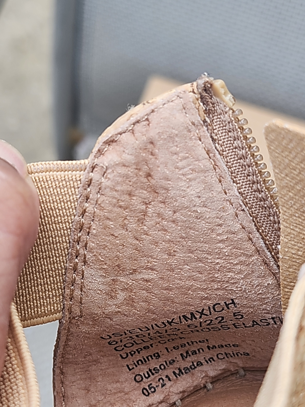gentle souls By Kenneth Cole Cork Elastic Espadrille Wedge Sandals 6M - Picture 6 of 6